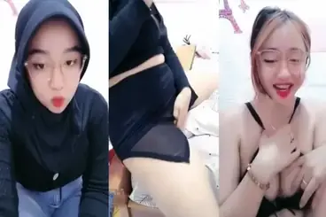 Ukhti Hijab Hitam Live Bugil Pamer Bodi Semok